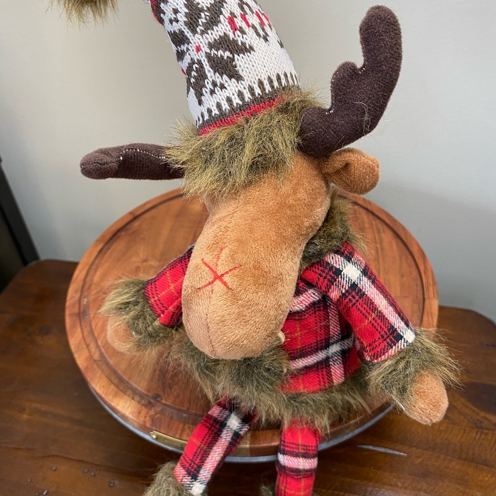Plush Nordic Christmas Moose Reindeer